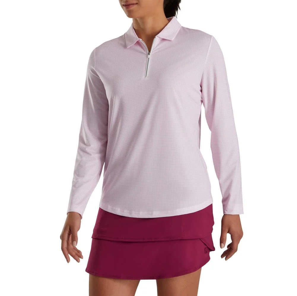 FootJoy Women's Houndstooth Print Sun Protection Shirt - Image 5