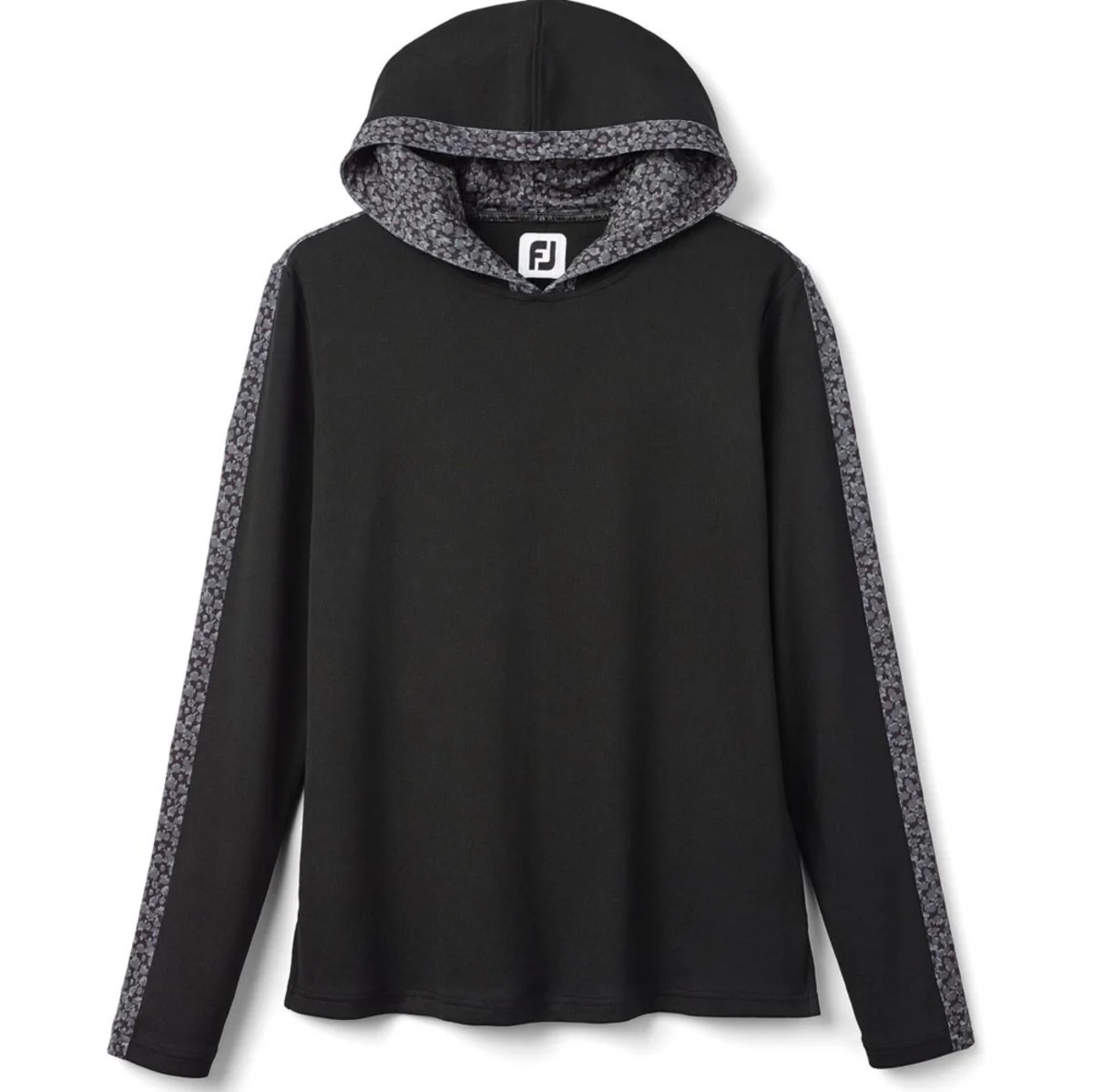 FootJoy Women's Lightweight Mesh Knit Spot Print Trim Hoodie