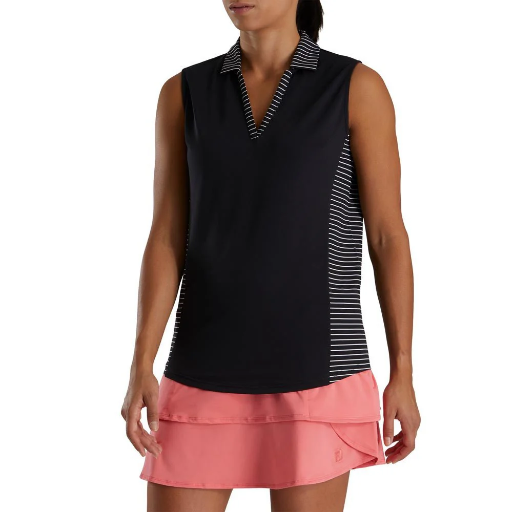 FootJoy Women's Open Placket Sleeveless Polo