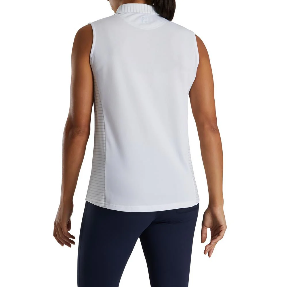 FootJoy Women's Open Placket Sleeveless Polo - Image 6