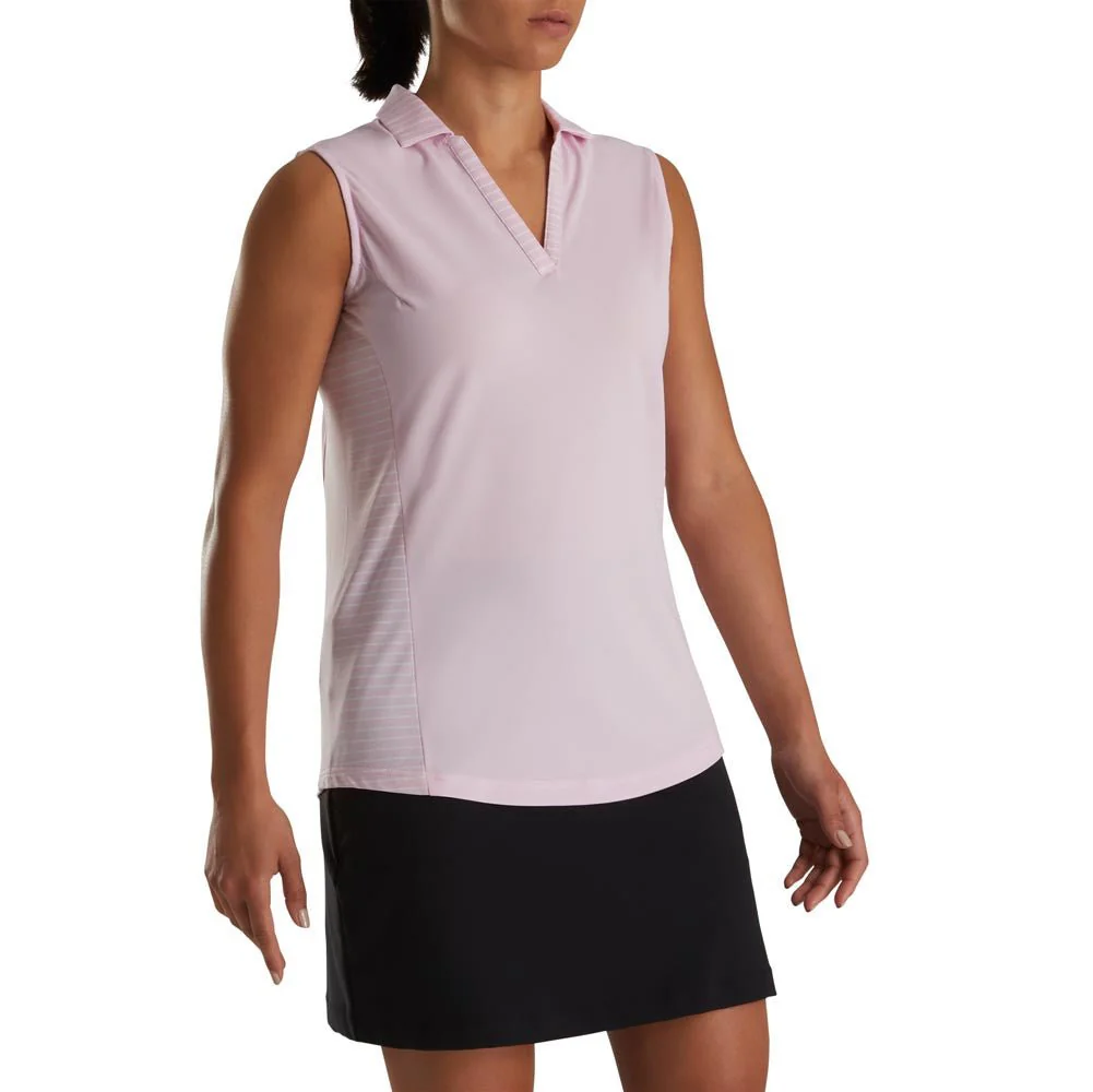FootJoy Women's Open Placket Sleeveless Polo - Image 9
