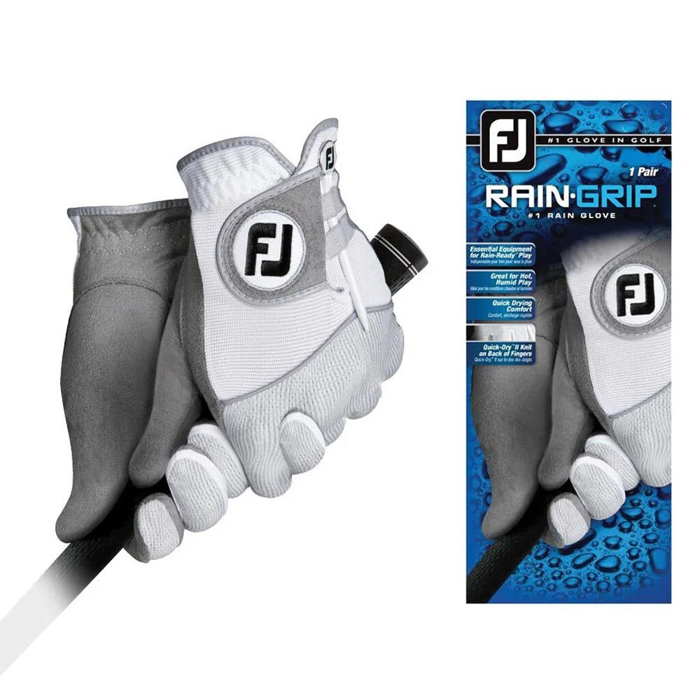 FootJoy Women's RainGrip Glove - White - Pair - Prior Generation