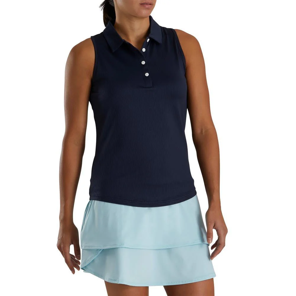 FootJoy Women's Ribbed Sleeveless Polo