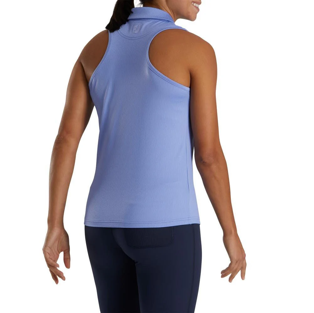 FootJoy Women's Ribbed Sleeveless Polo - Image 8