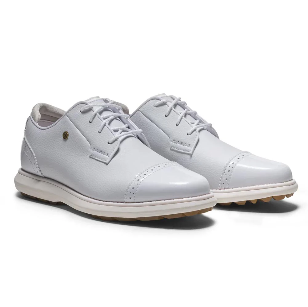 FootJoy Women's Traditions Cap Toe Spikeless Golf Shoes - Image 5