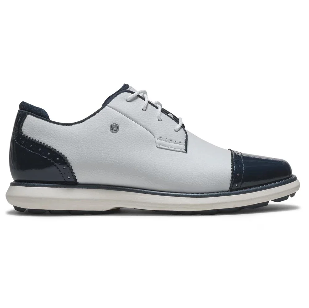 FootJoy Women's Traditions Cap Toe Spikeless Golf Shoes - Image 7
