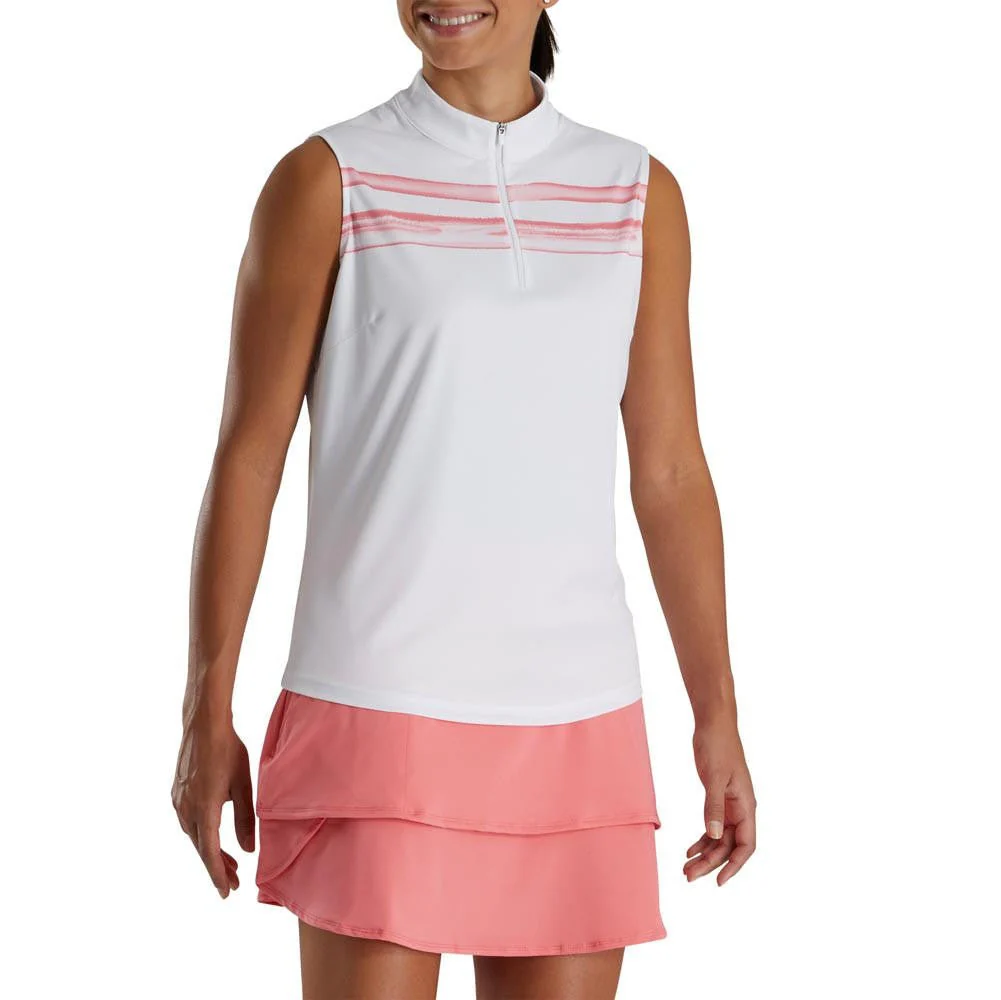 FootJoy Women's Watercolor Block Sleeveless Golf Polo