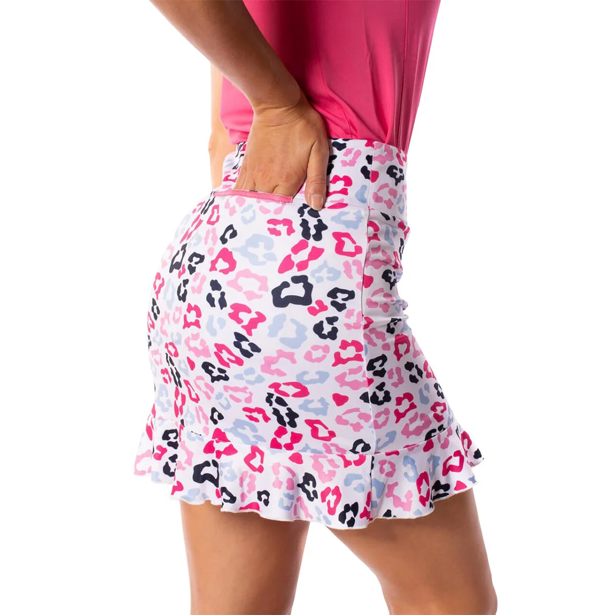 Golftini Women's Big Bang Pull-On Ruffle Tech Skort