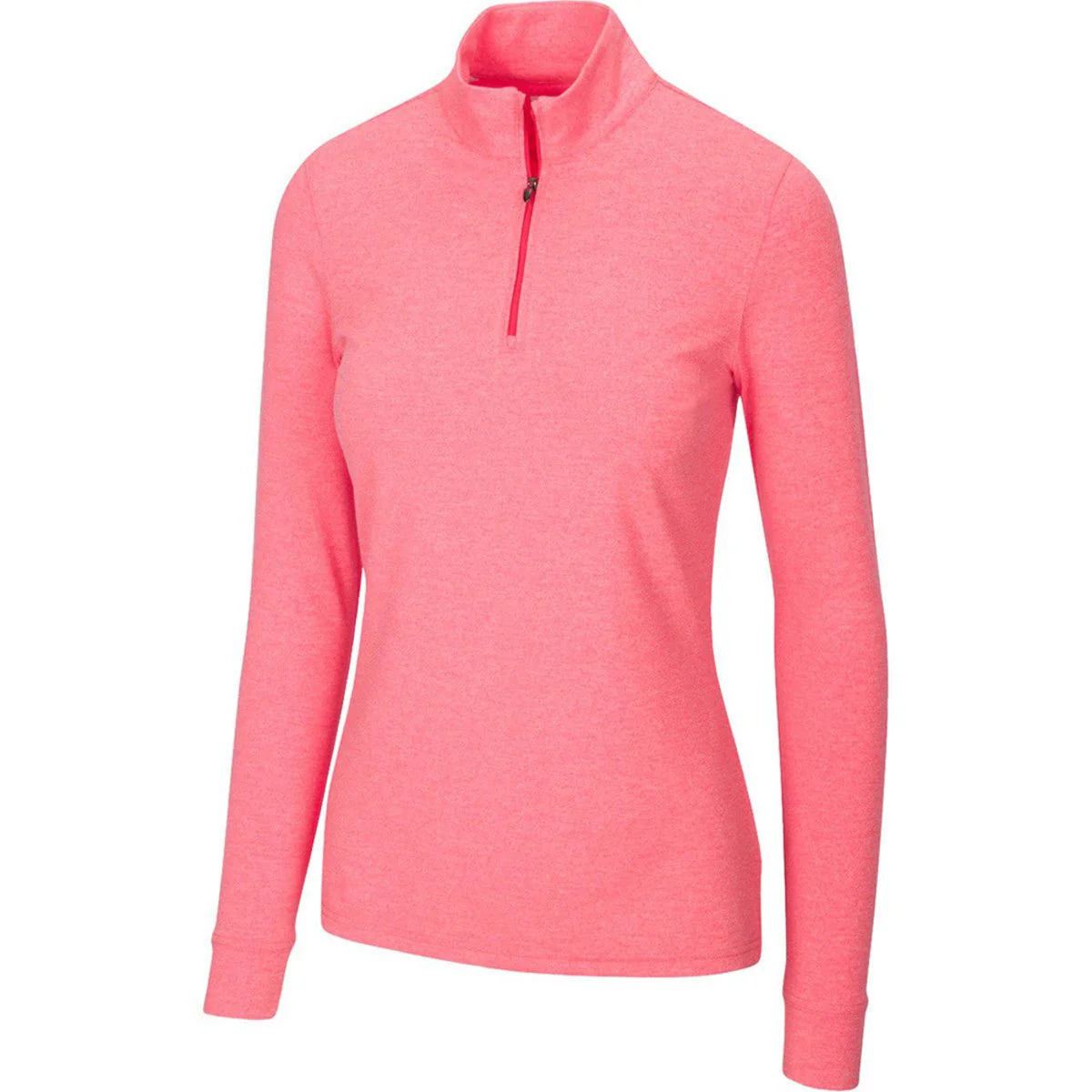 Greg Norman Women's Peached Heather 1/4 Zip - Image 3