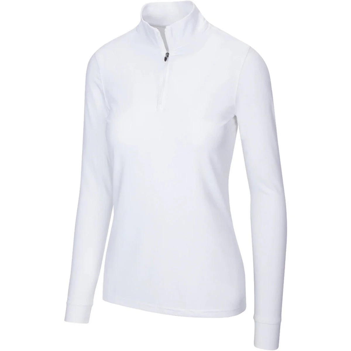 Greg Norman Women's Peached Heather 1/4 Zip - Image 8