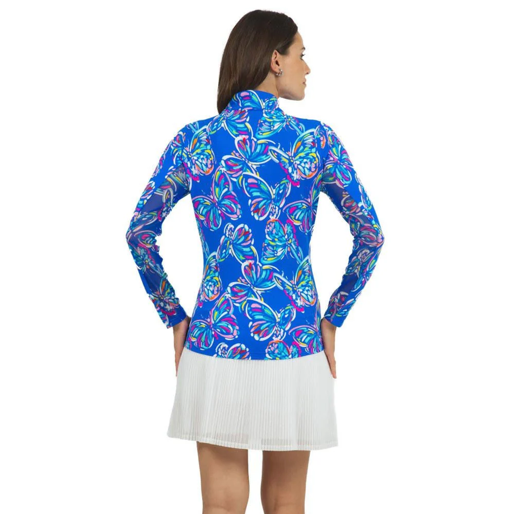 IBKUL Valentina Print Long Sleeve Mock Neck - Image 2