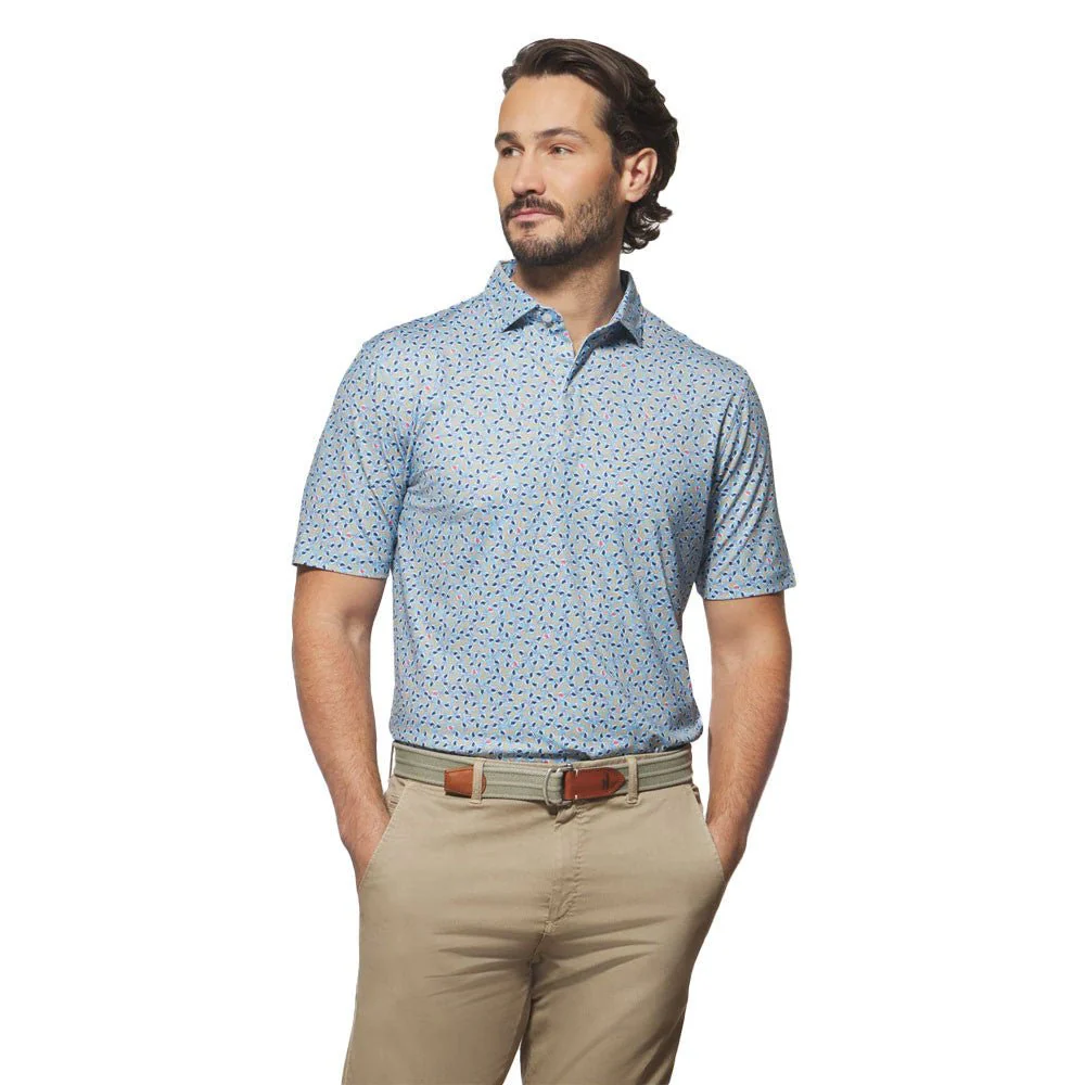 Johnnie-O Duck Hook Printed Golf Polo - Image 2