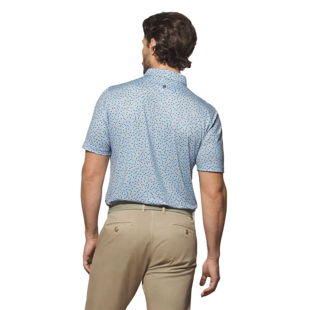 Johnnie-O Duck Hook Printed Golf Polo - Image 3