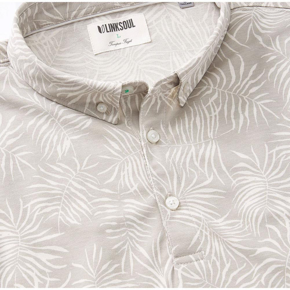 Linksoul Leaflet Print Oxford Golf Polo - Image 3