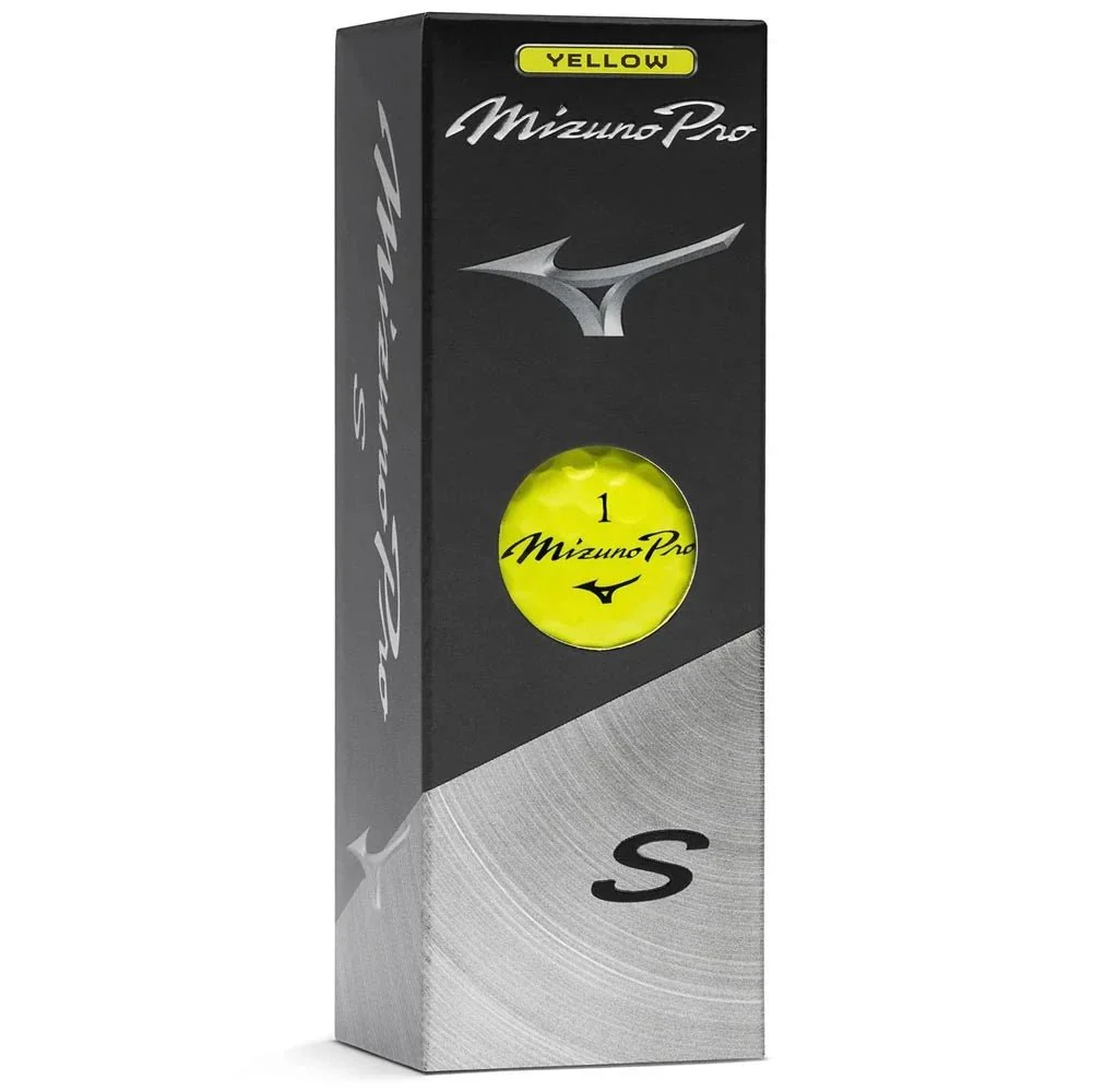 Mizuno Pro S Golf Balls - Optic Yellow - Image 3