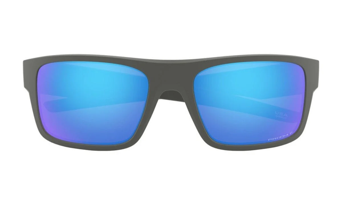 Oakley Drop Point Sunglasses - Matte Dark Grey/Prizm Sapphire Polarized - Image 5