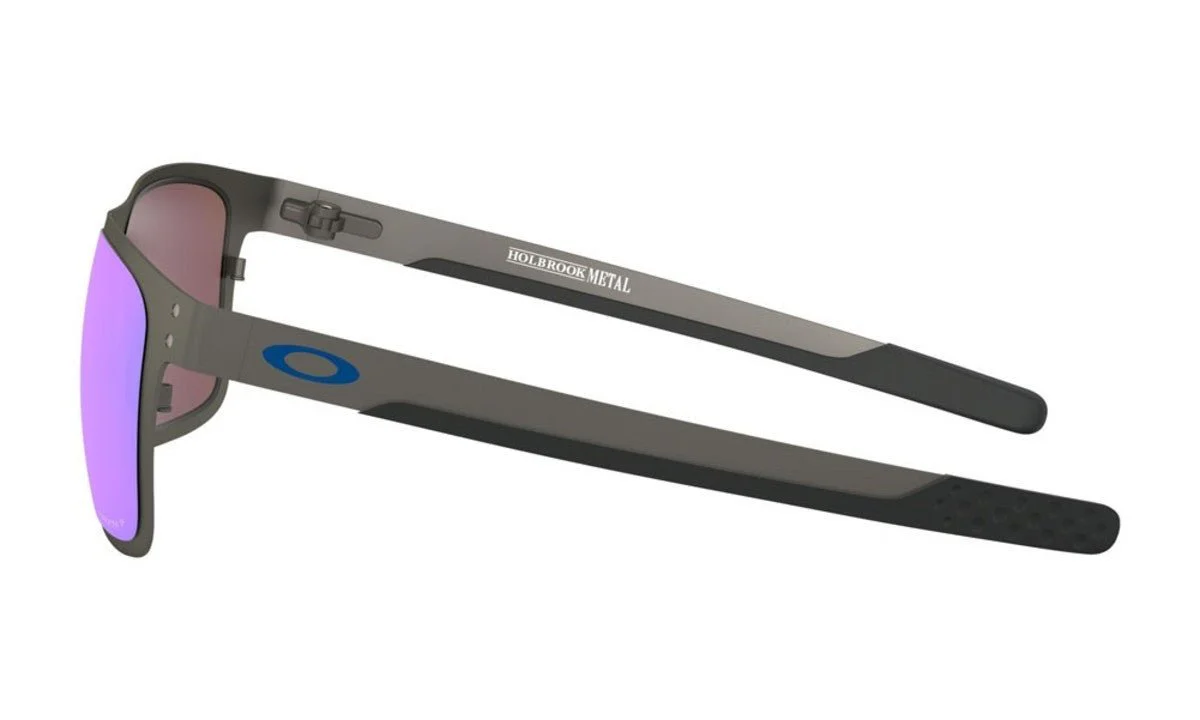Oakley Holbrook Metal Sunglasses - Matte Gunmetal/Prizm Sapphire Polarized - Image 2