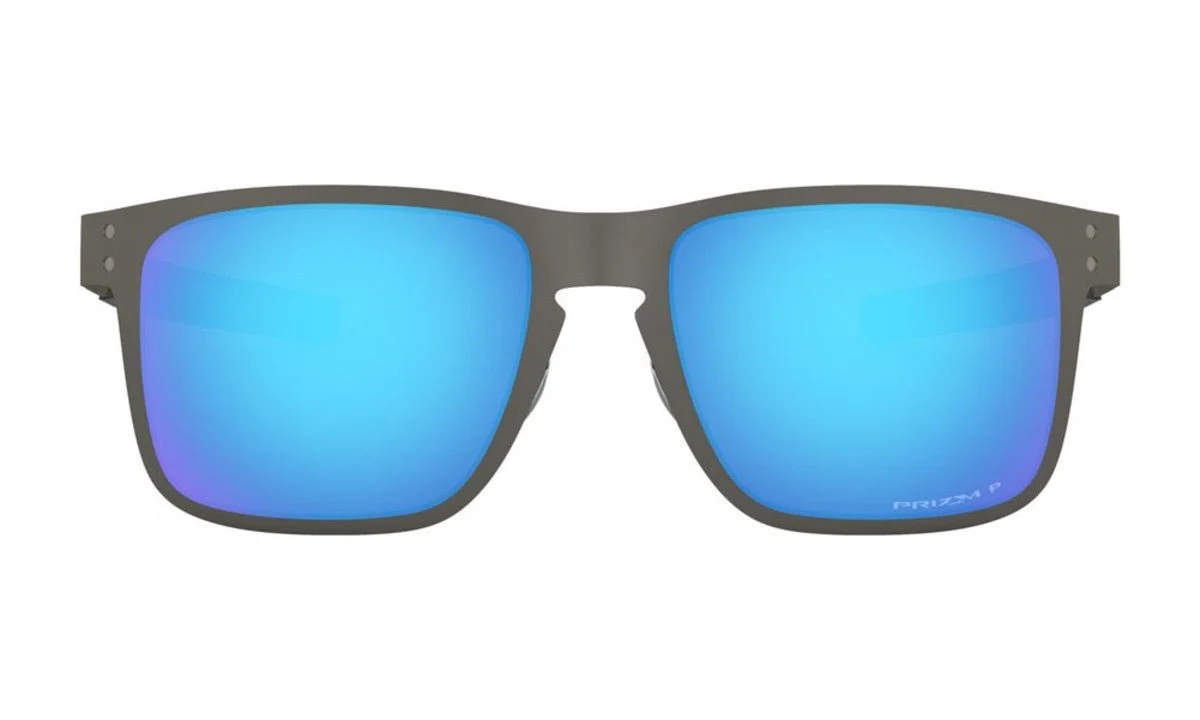Oakley Holbrook Metal Sunglasses - Matte Gunmetal/Prizm Sapphire Polarized - Image 3