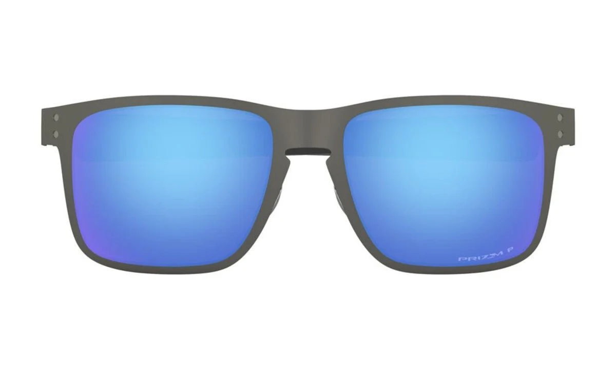 Oakley Holbrook Metal Sunglasses - Matte Gunmetal/Prizm Sapphire Polarized - Image 4