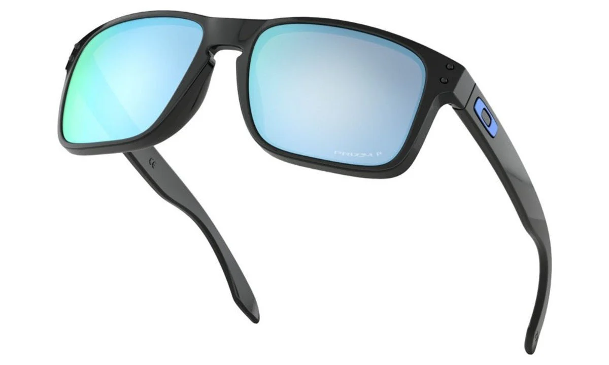 Oakley Holbrook Sunglasses - Polished Black/Prizm Deep Water Polarized - Image 3