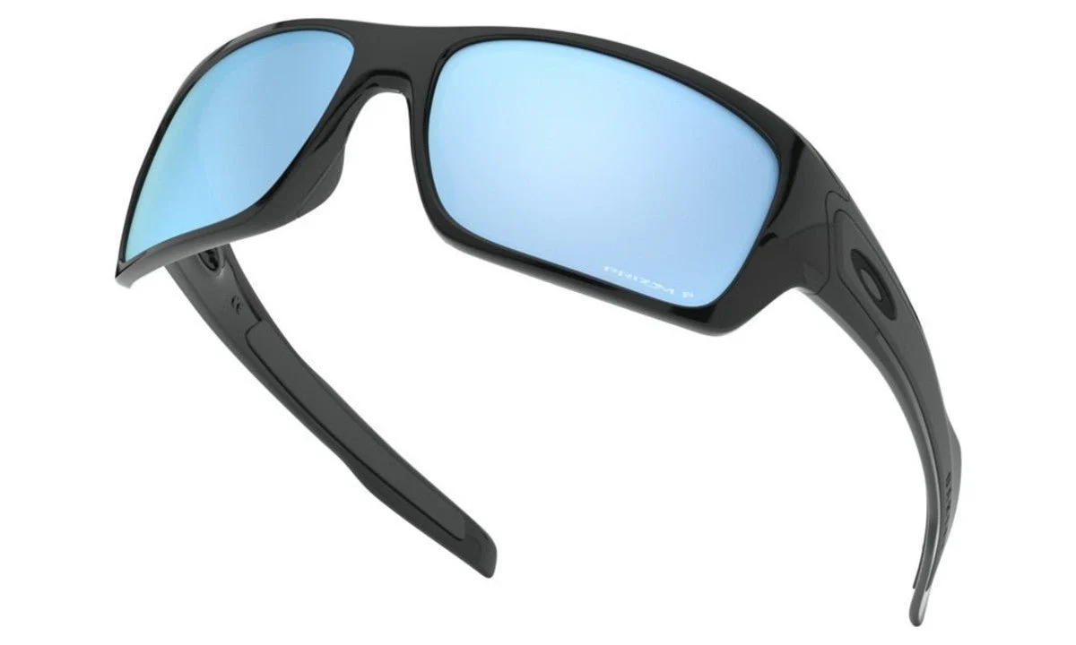 Oakley Turbine Sunglasses - Polished Black/Prizm Deep Water Polarized - Image 7