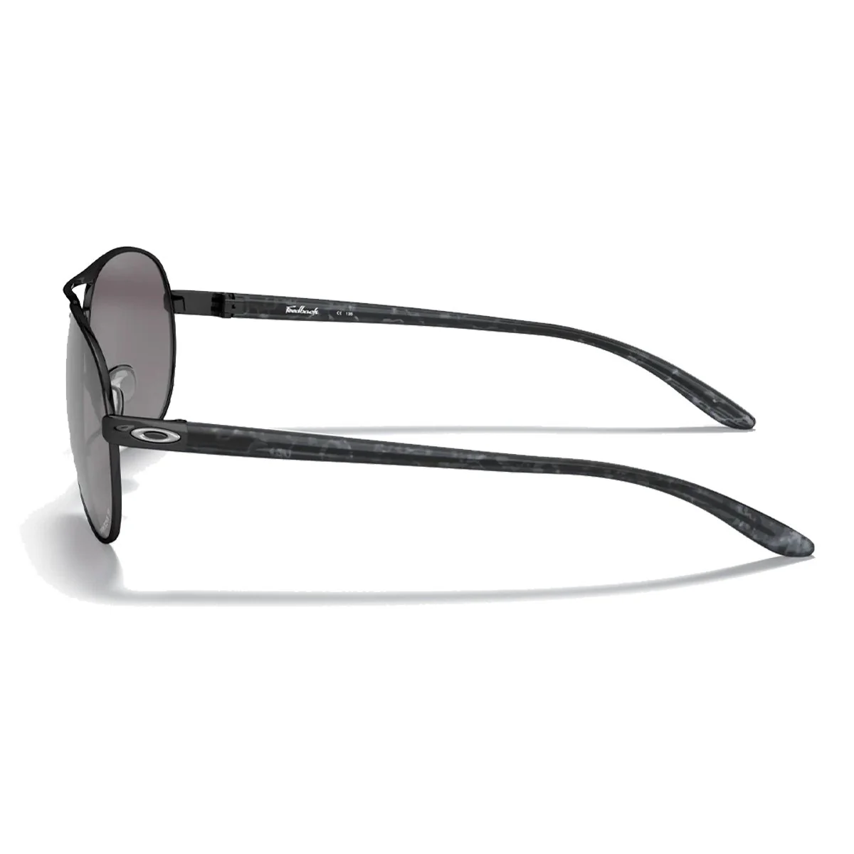 Oakley Women's Feedback Sunglasses - Polished Black/Prizm Black Polarized - Image 3