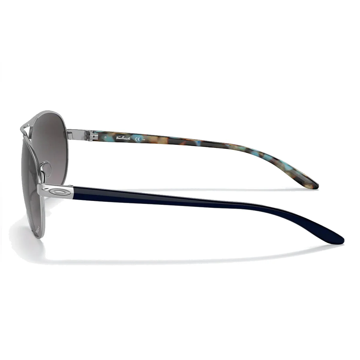 Oakley Women's Feedback Sunglasses - Polished Chrome/Prizm Grey Gradient - Image 2