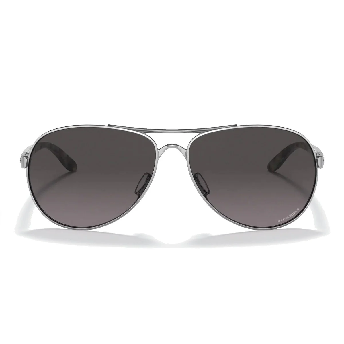 Oakley Women's Feedback Sunglasses - Polished Chrome/Prizm Grey Gradient - Image 3