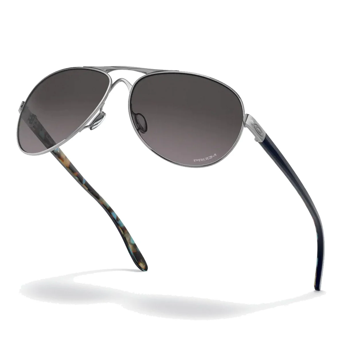 Oakley Women's Feedback Sunglasses - Polished Chrome/Prizm Grey Gradient - Image 6