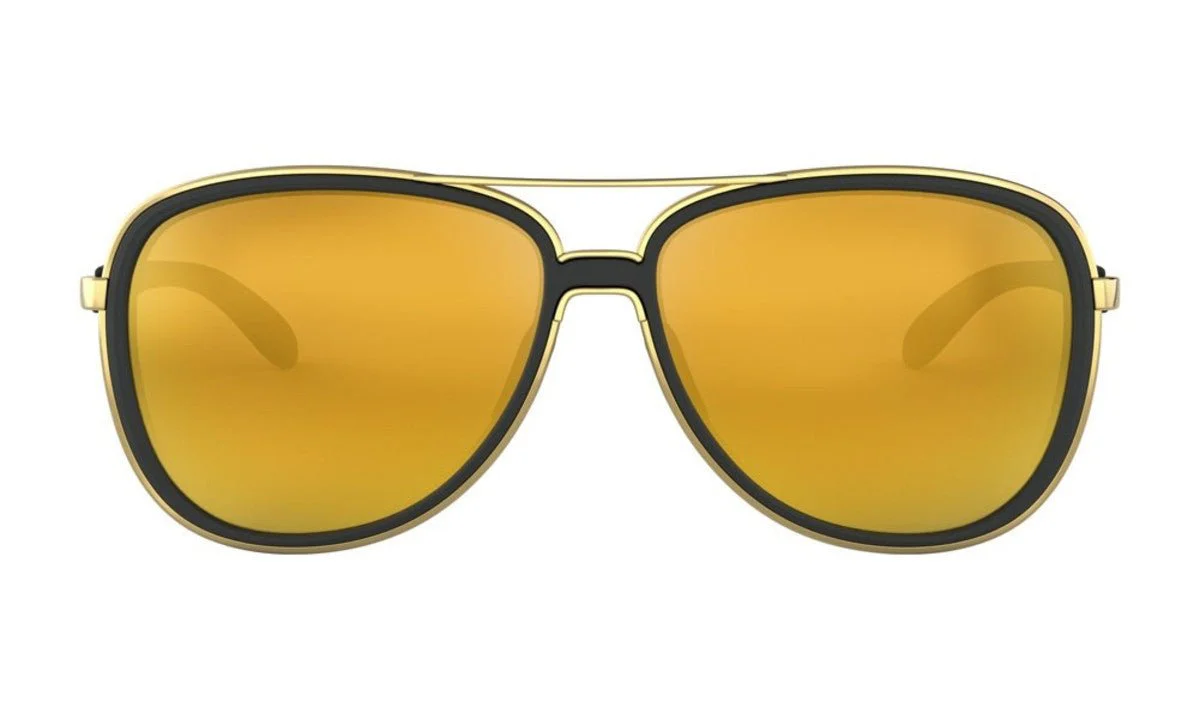 Oakley Women's Split Time Sunglasses - Soft Black/24K Iridium - Image 6