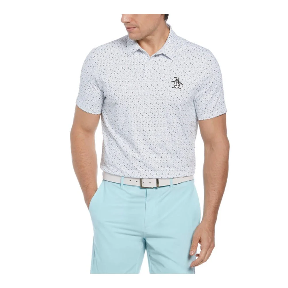 Original Penguin All-Over Golf Ball Print Golf Polo - Image 3
