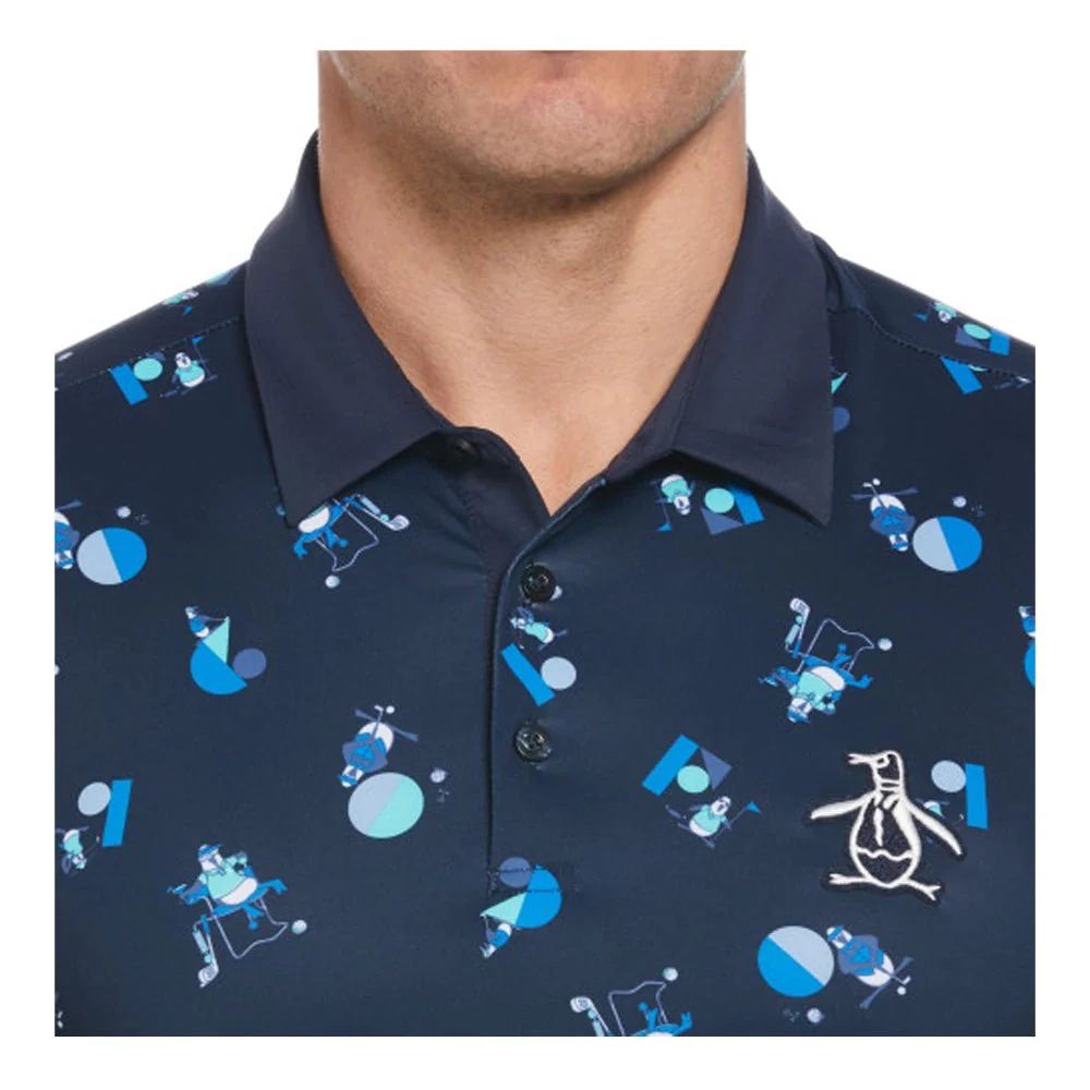 Original Penguin All-Over Memphis Pete Novelty Golf Polo - Image 3