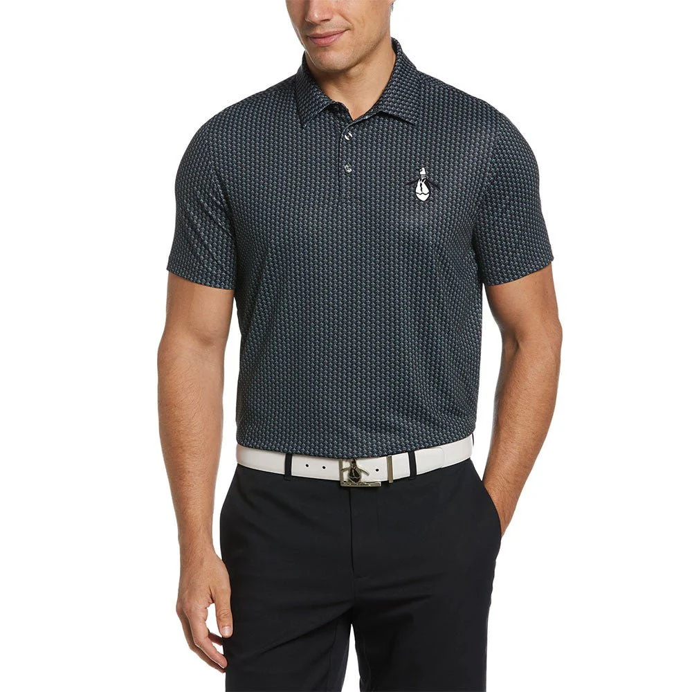 Original Penguin Mega Pete All-Over Pete Print Golf Polo - Image 3