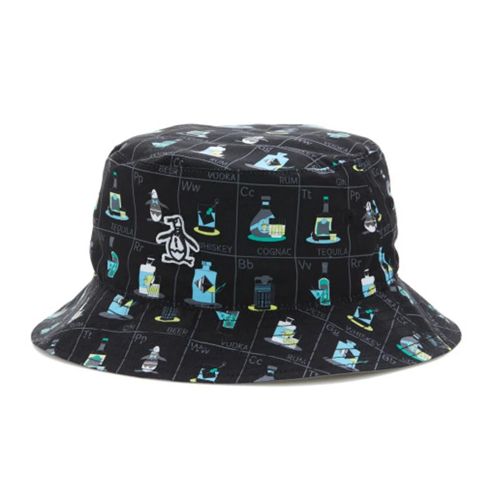 Original Penguin Pete's Flash Cards Reversible Golf Bucket Hat - Image 4
