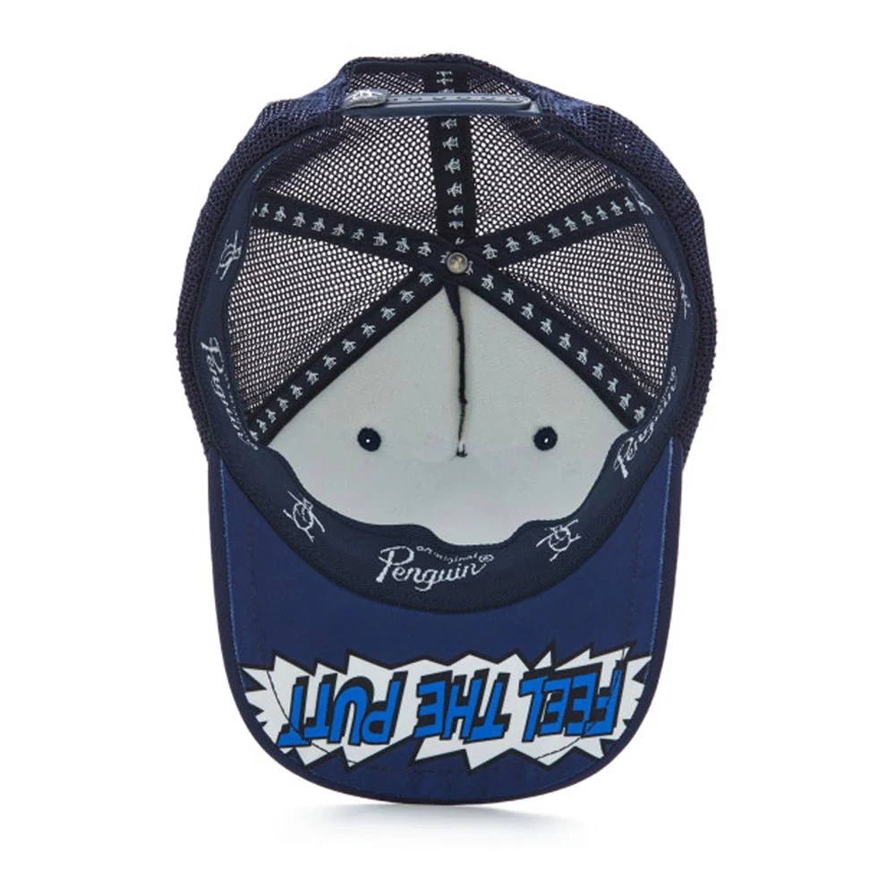 Original Penguin Pop Fest Feel The Putt Trucker Golf Hat - Image 7