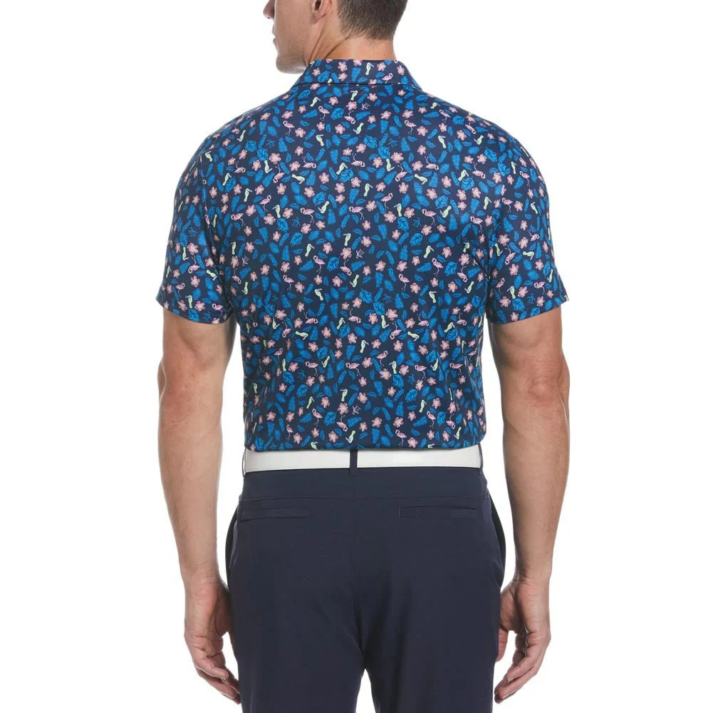 Original Penguin Whimsical Tropical Print Golf Polo - Image 2