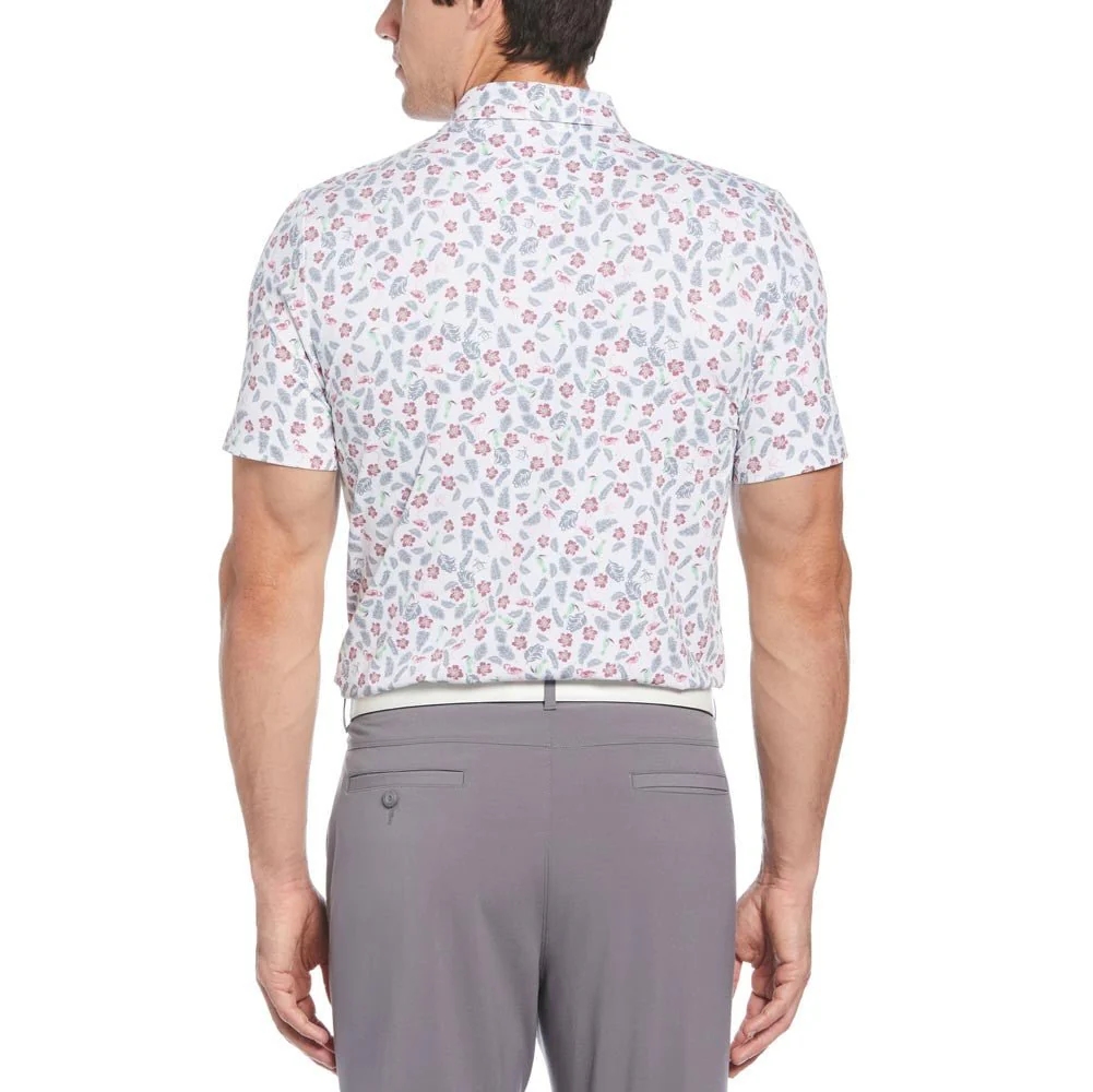 Original Penguin Whimsical Tropical Print Golf Polo - Image 4