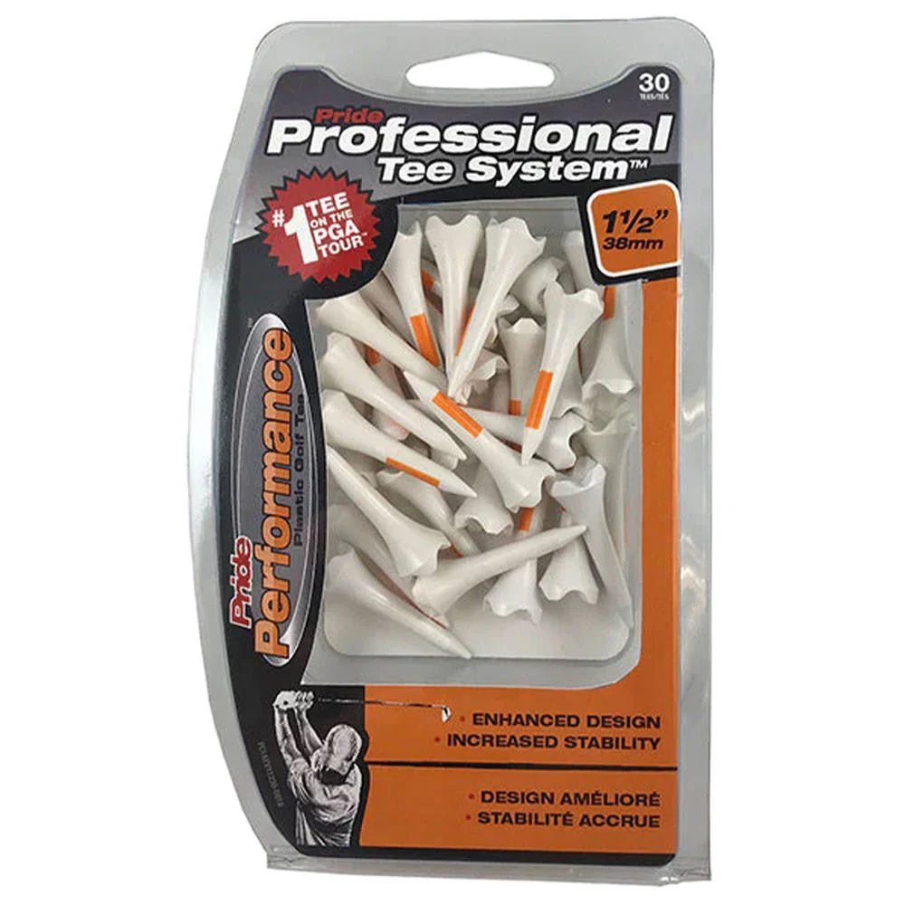 Professional Tee System Pride Performance 1.5" Golf Tees - 30 Count