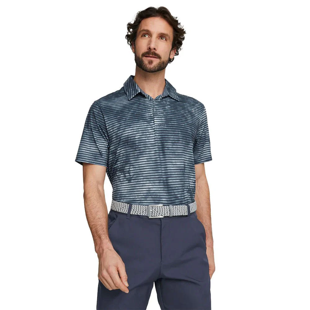 Puma Cloudspun Dye Stripe Polo - Image 2