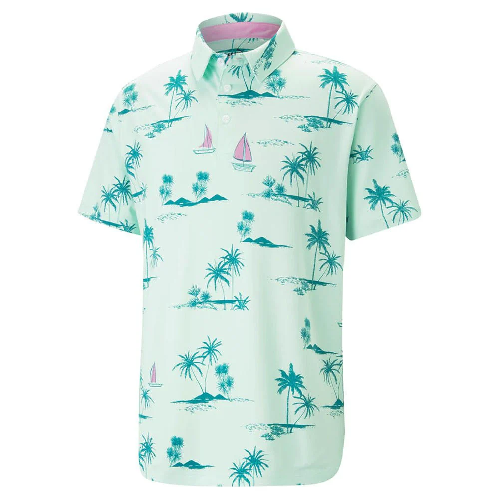 Puma Cloudspun Low Tide Golf Polo - Image 4
