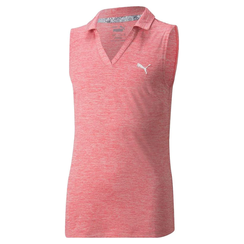 Puma Junior Girls Heather Polo - Image 2