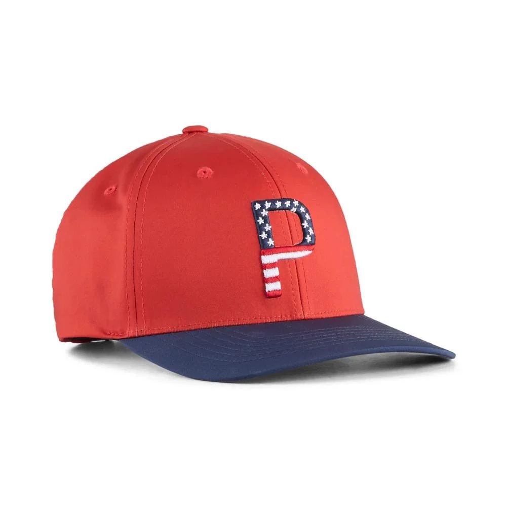 Puma Pars and Stripes 6 Panel Golf Hat - Image 7