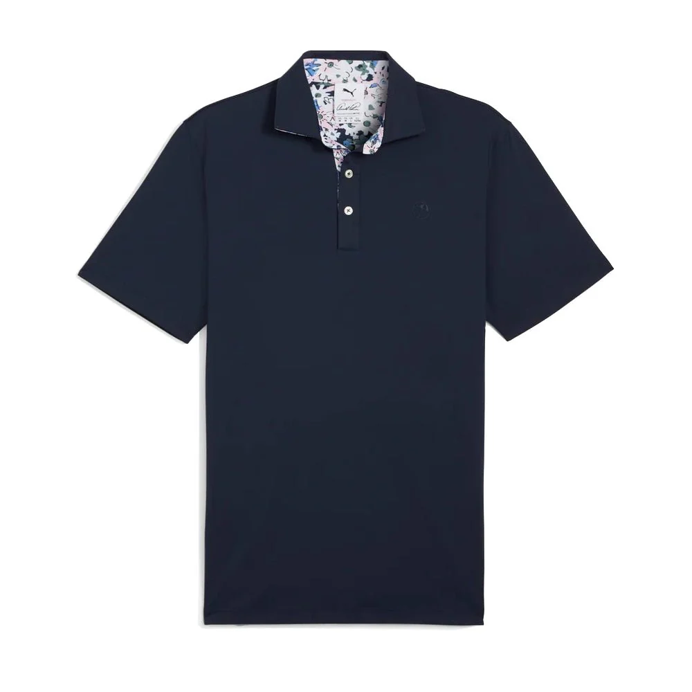Puma X AP Floral Trim Golf Polo - Image 4