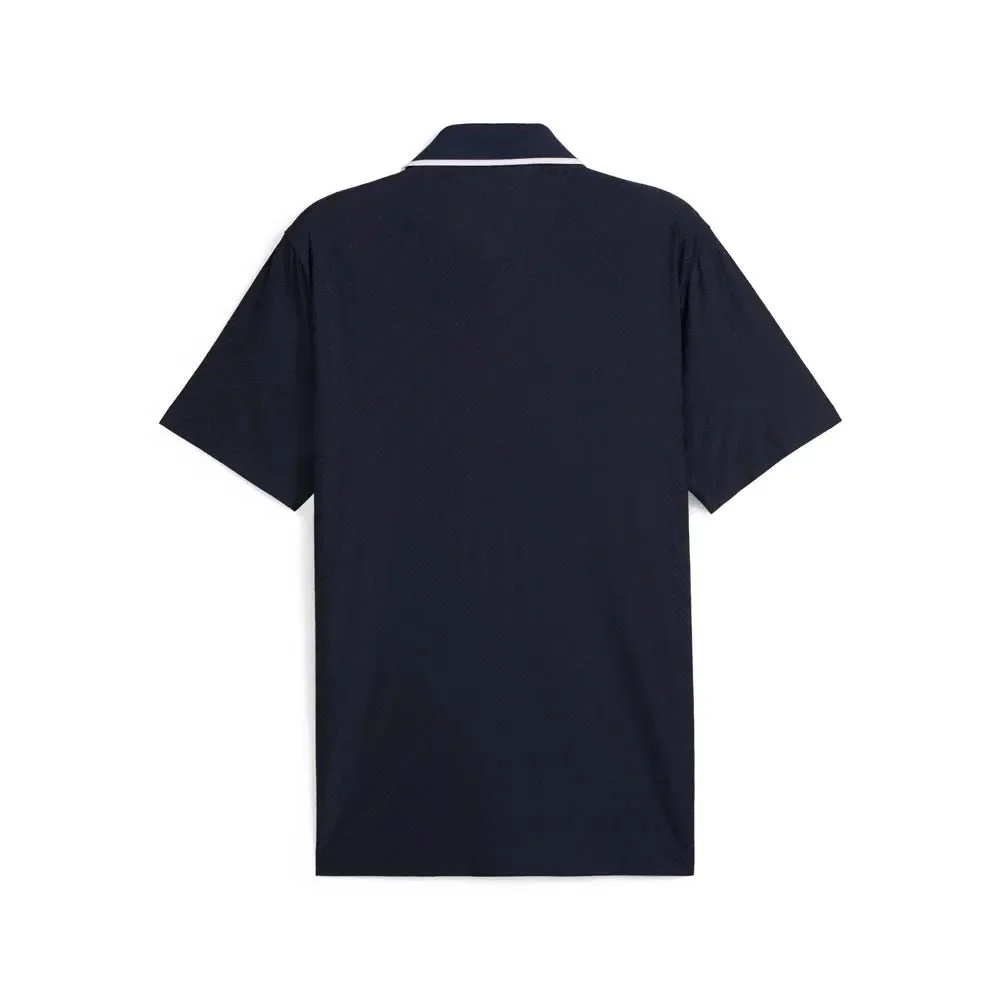 Puma X AP Tipped Jacquard Golf Polo - Image 2