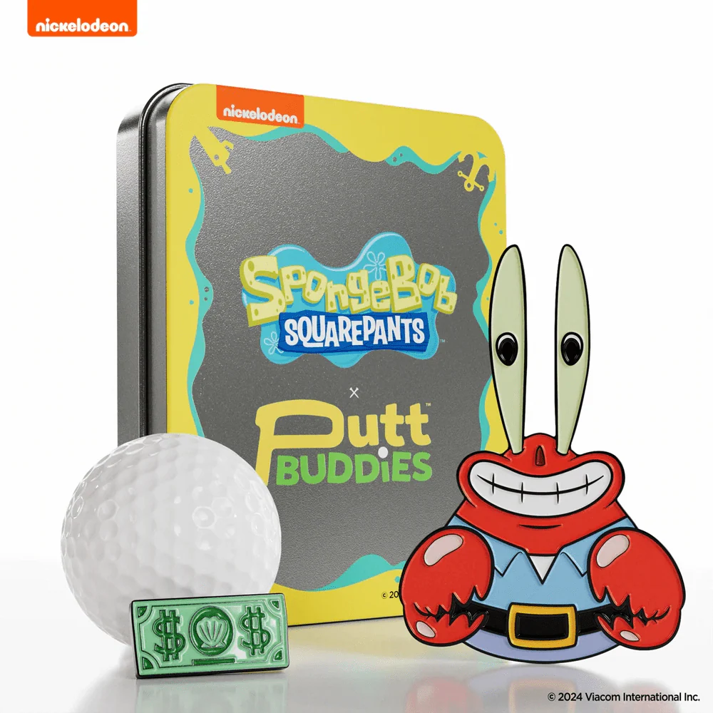 Putt Buddies Mr. Krabs Divot Tool with Me First Dollar Ball Marker