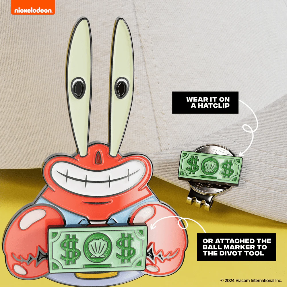 Putt Buddies Mr. Krabs Divot Tool with Me First Dollar Ball Marker - Image 3