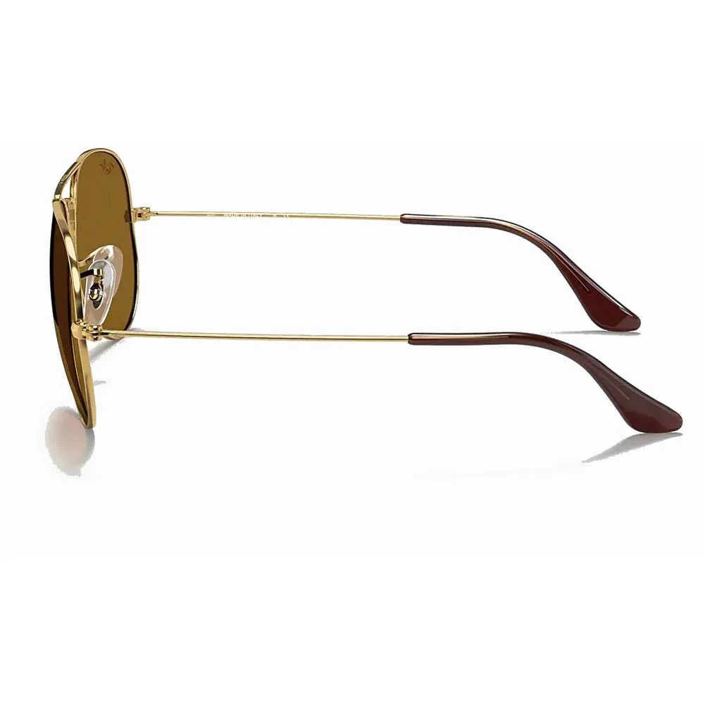 Ray-Ban Aviator Classic - Gold/Brown Classic B-15 - Image 3
