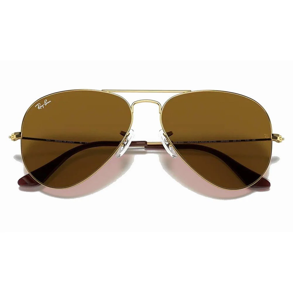 Ray-Ban Aviator Classic - Gold/Brown Classic B-15 - Image 6