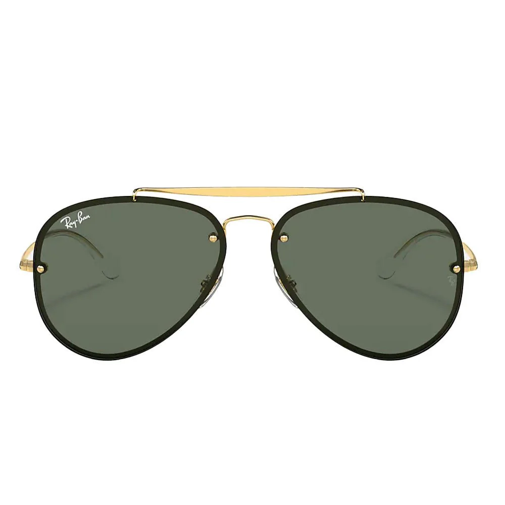 Ray-Ban Blaze Aviator - Polished Gold/Green - Image 2