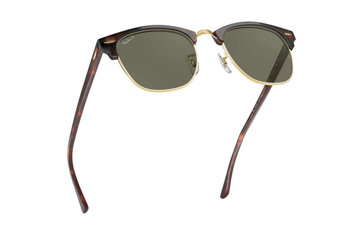 Ray-Ban Clubmaster Classic - Tortoise/Green Classic G-15 - Image 3